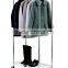 vivinature metal wire clothes hanger with storage rack