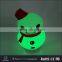 Christmas gift mini portable snowman shape bluetooth speaker with LED light