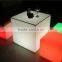 Led furniture Plastic RGB color change led cube