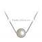 white pearl pendant necklace
