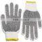 PVC dotted cotton knitted working gloves