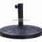 High Quality black decorative pattern resin beach umbrella screw base patio