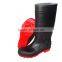 black pvc safety gumboots from manufactuer