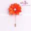 Eye-catching artificial flower satin brooch for garment decoration