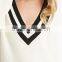 Warm Sweaters 2015 Women Fashion Casual Knitted Pullover V-Neck Long Sleeve White Slim Lady Sweater