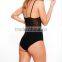 factory price black sleepwear new fashion Lace embroidery sexy teddy underwear