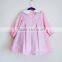 New Fashion Long Sleeve Pink Baby Girl Summer Designer One Piece Party Princess Dress