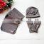 women winter knit hat and scarf set