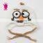 2015 hot sale Hand hook A funny face baby wool hats, Color matching hats