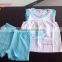 Wholesale New Design Of Baby Girl Printed Sleeveless Tops Clothing Sets