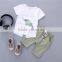SS-977G Summer Casual Girl Set , Clothing Set Suit For Baby Girls 2 pcs Chilren Sets