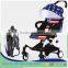 China manufacutured aluminium alloy light baby stroller