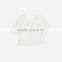 Women's loose fit V neck press studs on short slited sleeves tank blouse
