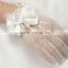 High Quality Ivory Wedding Gloves With Bows For Flower Girls