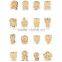 Cute Chicken Animal Widget Wood Keychain Wholesale Wood Craft