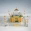 High Quality K9 Crystal Taj Mahal Model With 24k Gold Plating Metal JC0008