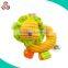 Custom cute soft plush rattle ball infant soft baby rattle toy