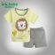 2015 Fashion Lion Short Sleeve Summer Baby Sets Tshirt+Shorts 100%Cotton Baby Boy Girl Clothes Set For 0-18M Newborn Babies Suits