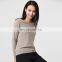 2017 new designs v neck knitwear women wool cashmere sweater