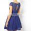 CHEFON lace short sleeved short formal dresses