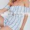 Summer Rompers For Women Off The Shoulder Pants Romper With Cutout Detailing (17053101)