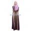 New Arrival Fashion Muslim women Long sleeve Dubai Lace Dress Maxi Abaya Islamic For Women