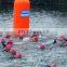 Cylinder water barrier inflatable buoy for water swim event
