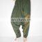 Thai Cotton pants Harem style Unisex Striped Low-Cut trouser