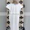 Summer fashion Mexican embroidered women Cotton Long Designer Tunic Tops Hand Embroidery Mexican Dress