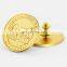 Factory sale gold thumb shape custom badge pin for advertising