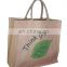 Customized jute tote bag
