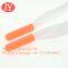 jiayang 4.2*20mm plastic tips manufactruer glossy Orange color round shape plastic aglet shoelace tips
