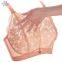 Bra new product lace thin section no steel ring large size bra big breasts show chubby mm bra beautiful back underwear