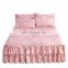 Amazon Hot King Bed Skirt Bed Skirt Cover Set Bedding Bed Skirt Cotton