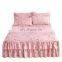 Amazon Hot King Bed Skirt Bed Skirt Cover Set Bedding Bed Skirt Cotton