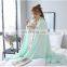 100% cotton knitted pink baby pom pom blanket