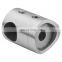 Stainless Steel Custom 304 316 12mm Round Tube Joiner Balustrade Handrail Railing Crossbar Holder