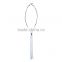 2016 New Style Double Suede Cord small blue beads Long Tassel Necklace LY013