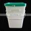 Factory Wholesale Packaging Pail 20L Square Plastic Bucket
