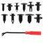 PVC 8.2mm-24.1mm Head Diameter Black Automotive Plastic Fasteners