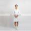 Custom Made Women's Modern long Sleeve Suit medical female white contrast collar nurse uniform dress