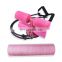Portable large suction cup self priming core trainer sit ups body stretch standing pole with NBR yoga mat
