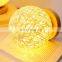 French Rattan Table Lamp Shade Night Light Creative Wood Base Led Rattan Ball Table Lamp