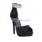 new fashion zipper pumps peep toe lady high heel dress shoes