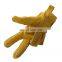 HANDLANDY AB grade Golden Yellow full grain cowhide Motorcycle Driving Motor Racing Glove for Men