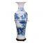Traditional Chinese  Large Hand Painted Landscape Design Blue And White Porcelain Floor Vases