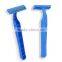 D211 plastic handle twin blade disposable razor