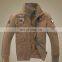 Customized plus velvet military uniform men's jacket slim standing collar cotton men's casual bomber jacket