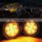 High waterproof IP67 front grill 2000K yellow turn signal light for jeep wrangler jk 07-17+