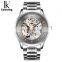 IK Colouring K004 Men 's Automatic Mechanical Watches Full Steel Hollow Skeleton Wristwatch Waterproof Relogio Masculin